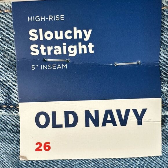 NWT Old Navy Plus Size Curvy Distressed Slouchy Cut Off Denim Shorts - Size 26 - Picture 4 of 10